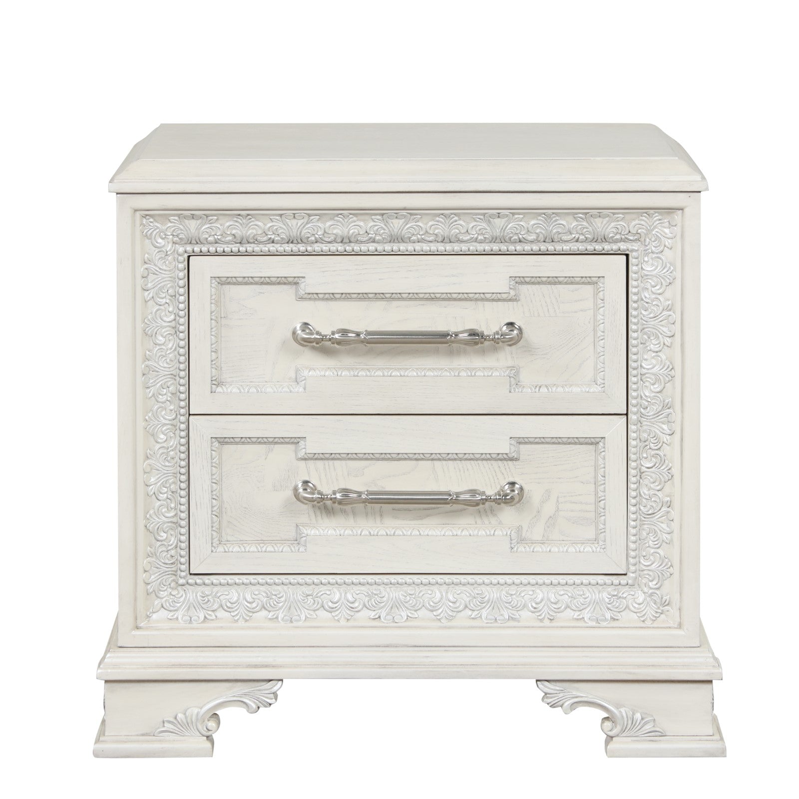 Stella Mia Creamy White Queen 5 Piece Bedroom Set w/2 Nightstands