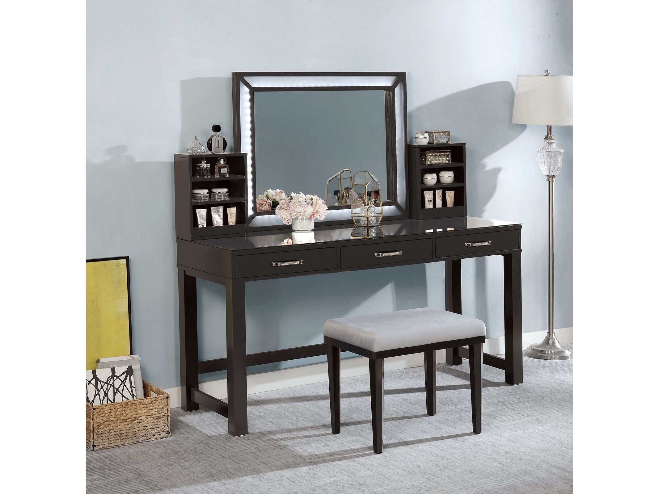 Stephanie Obsidian Gray Vanity
