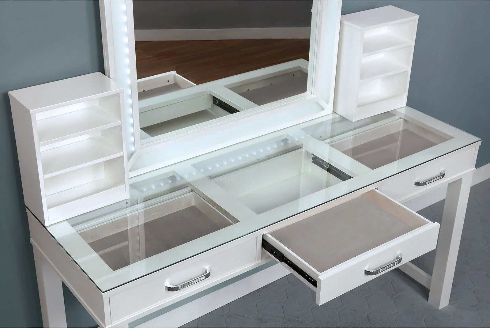Stephanie White Vanity Set / 3pc