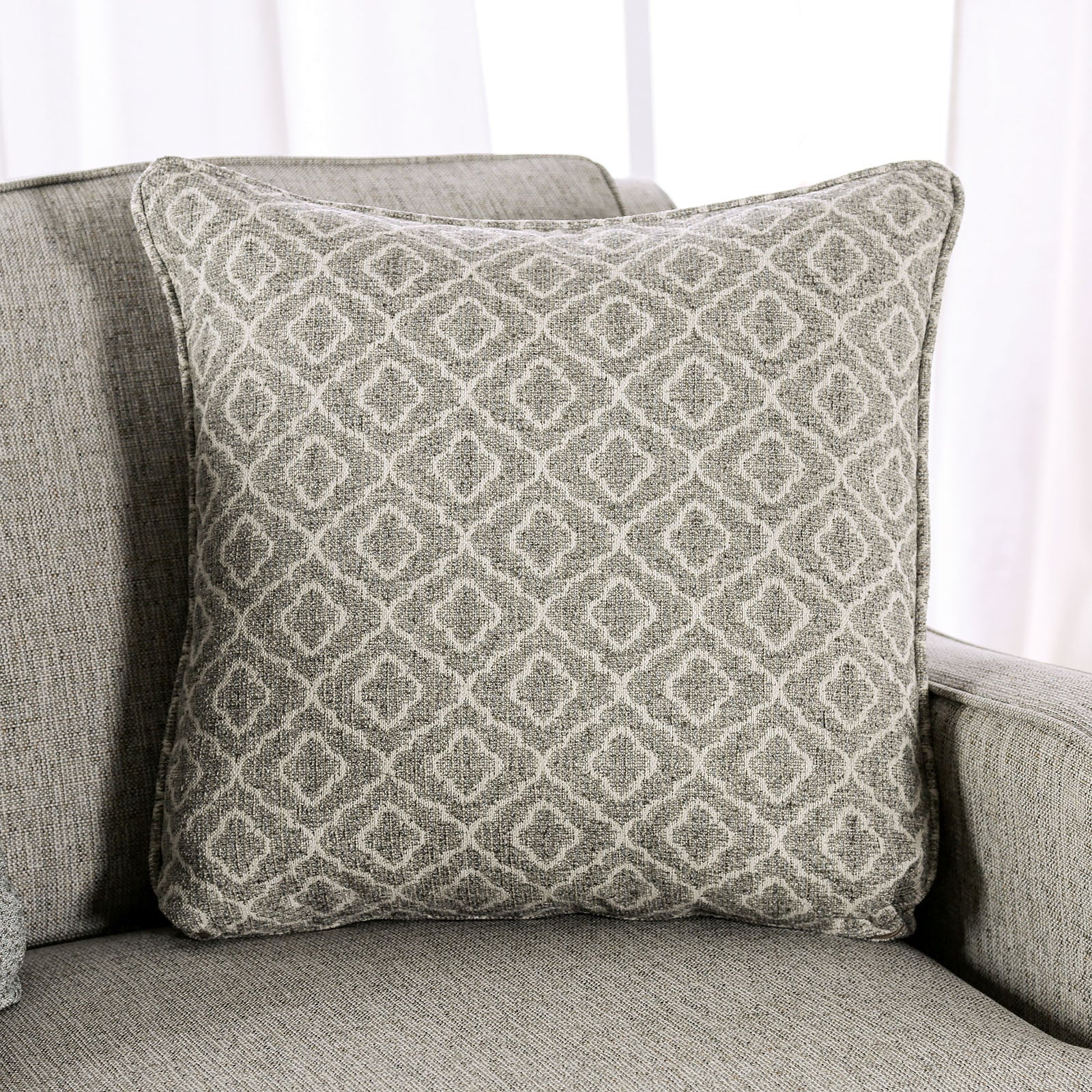Stephney Gray/Gold Sofa & Loveseat