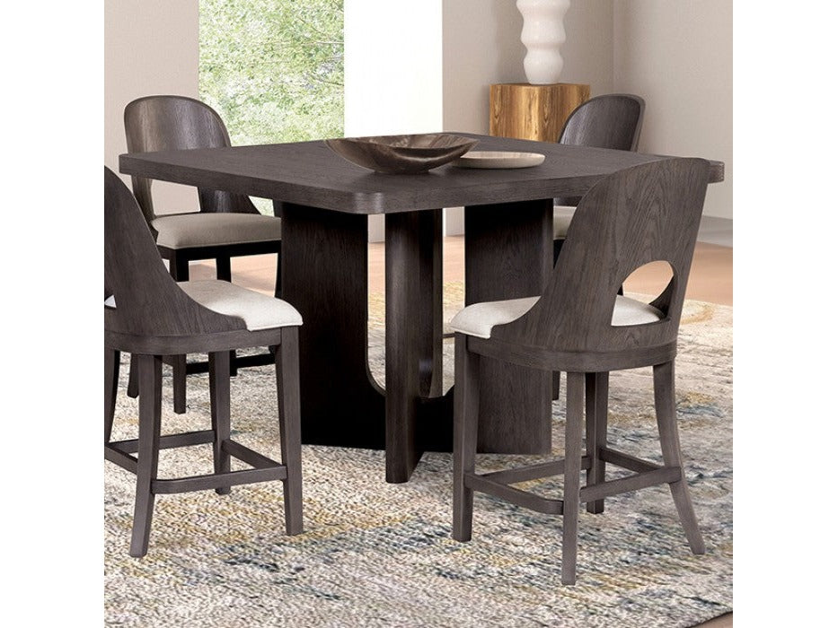 Sterling West Ash Gray Counter Height 9 Piece Dining Set