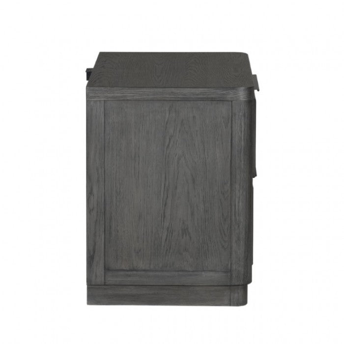 Sterling West Ash Gray Nightstand