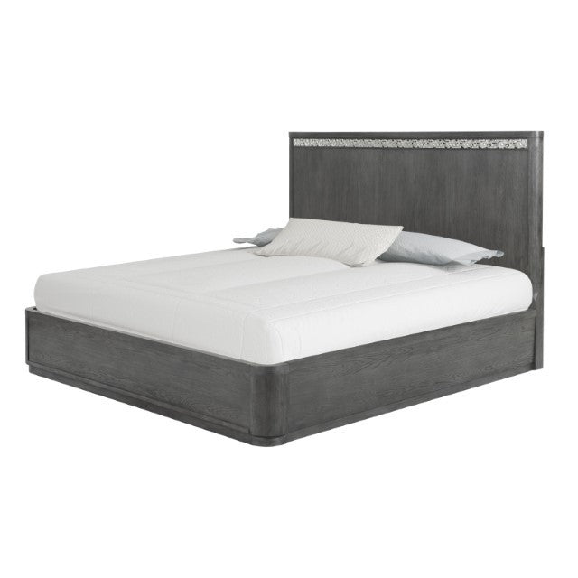 Sterling West Ash Gray Queen 5 Piece Bedroom Set w/2 Nightstands