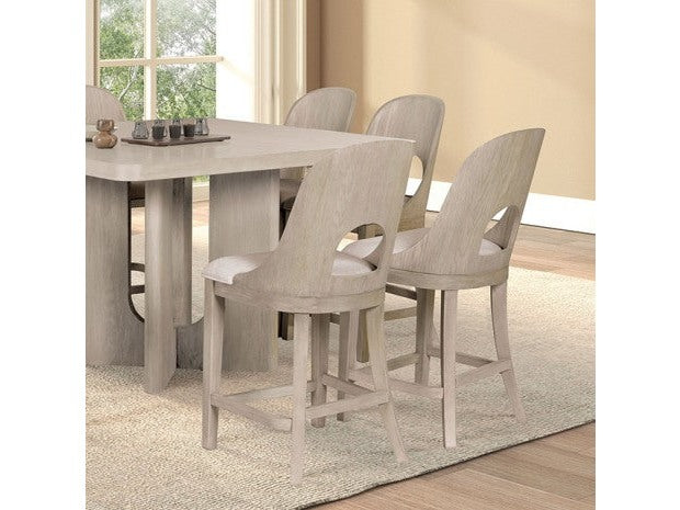 Sterling West White Oak Counter Height 7 Piece Dining Set