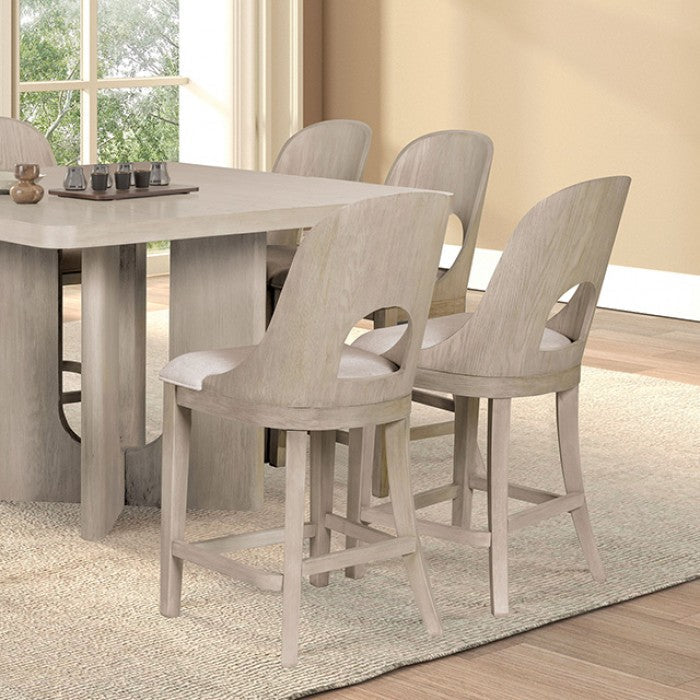 Sterling West White Oak Counter Height 7 Piece Dining Set