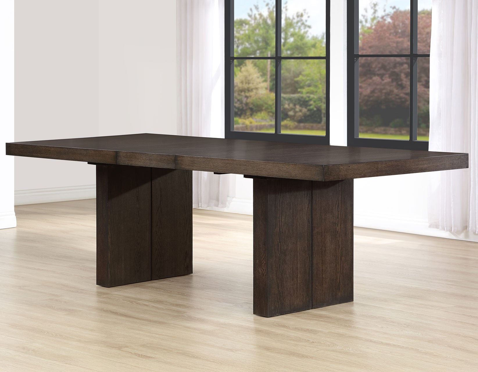 Evan 78-96 inch Dining Table with 18″ Leaf