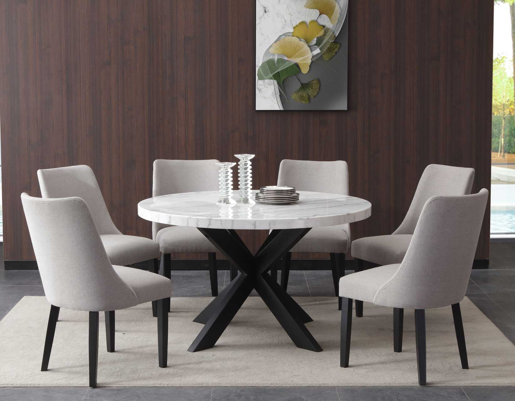 Xena 52-inch Round Dining Table