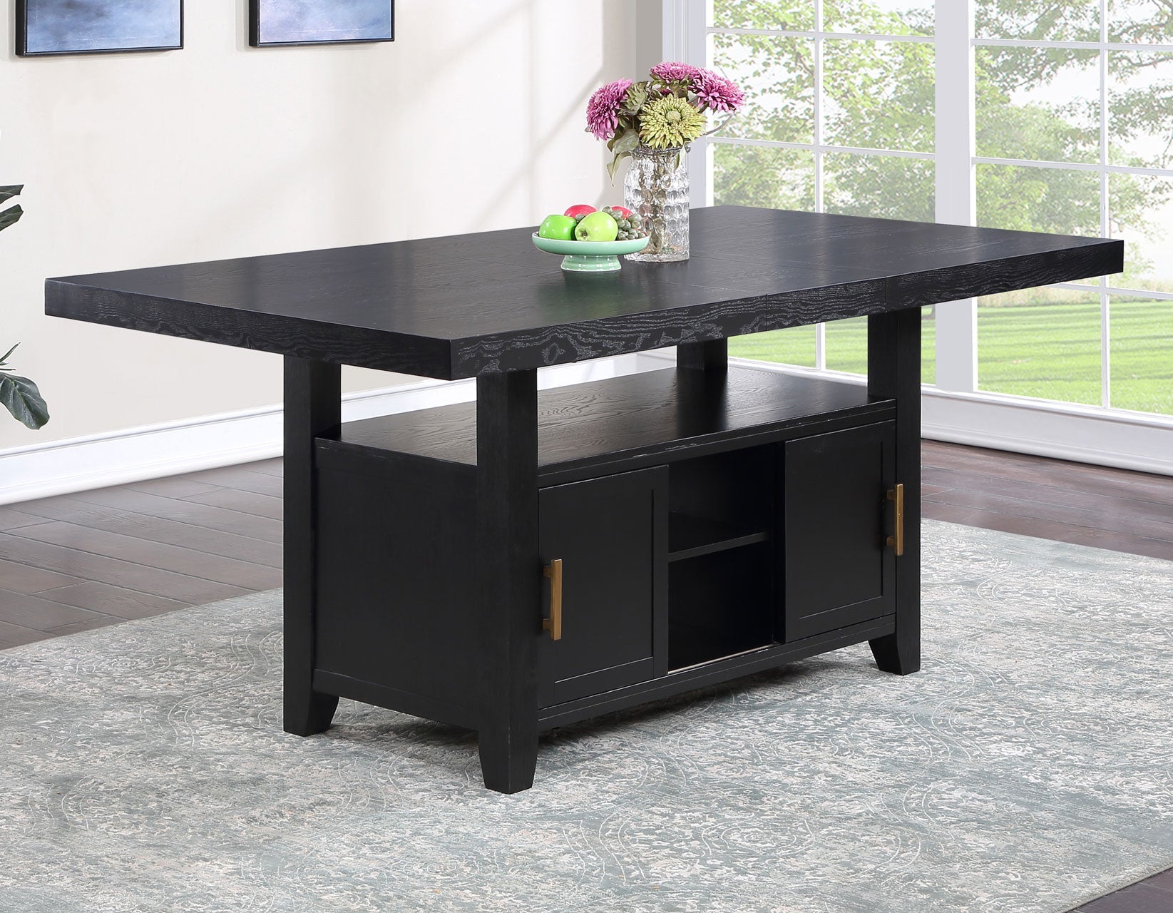 Yves 78-inch Counter Storage Table