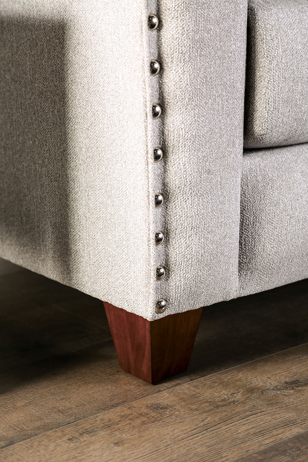 Stickney Light Gray/Navy Loveseat