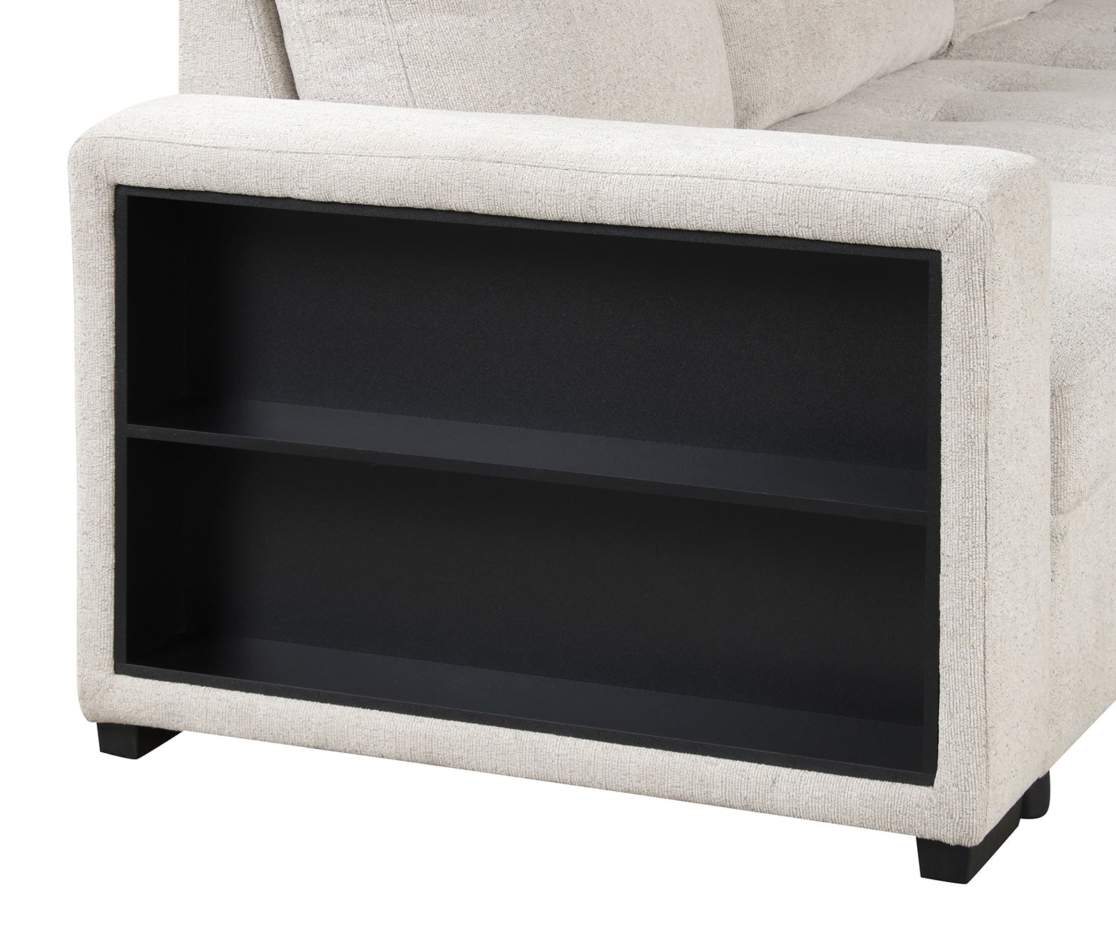 Stockwell Beige Sleeper Sectional Sofa