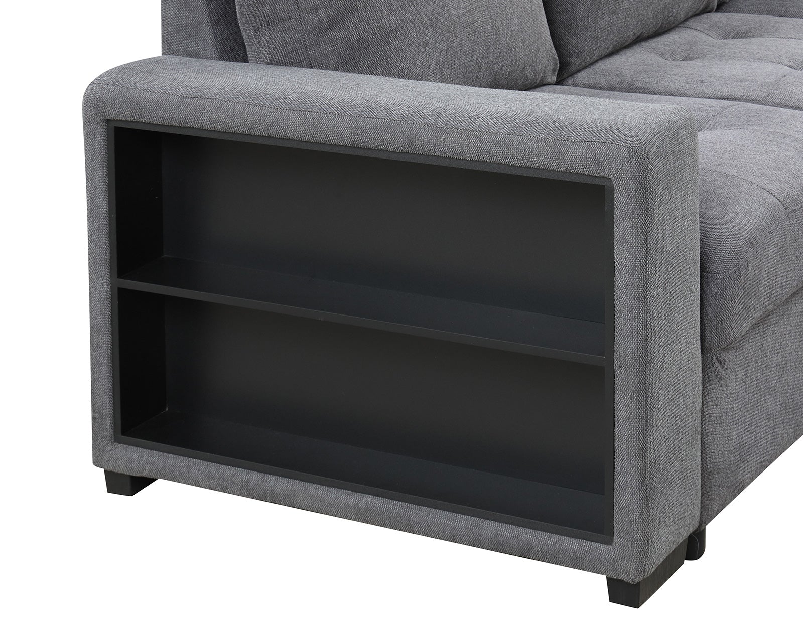 Stockwell Dark Gray Sleeper Sectional Sofa