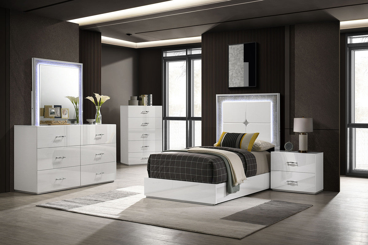 Stoholm White 4 Pc. Twin Bedroom Set