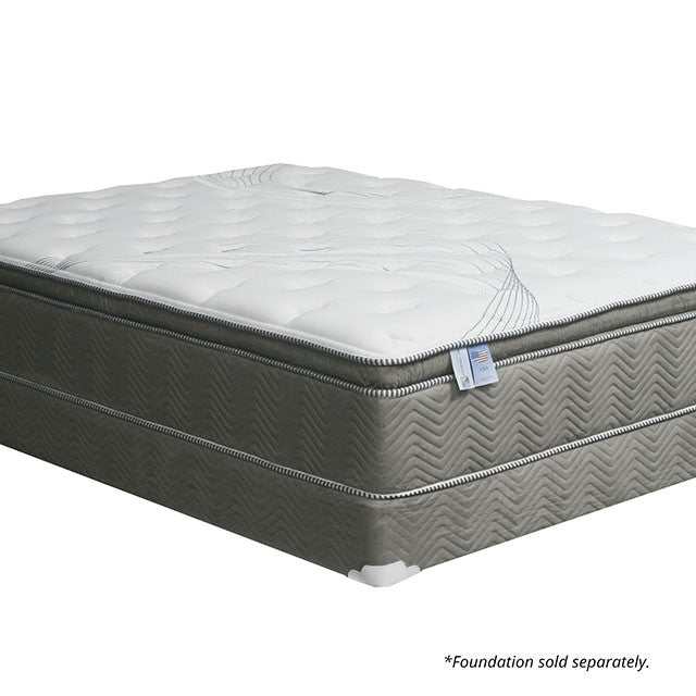 Stormin White/Gray 13" Euro Pillow Top California King Mattress