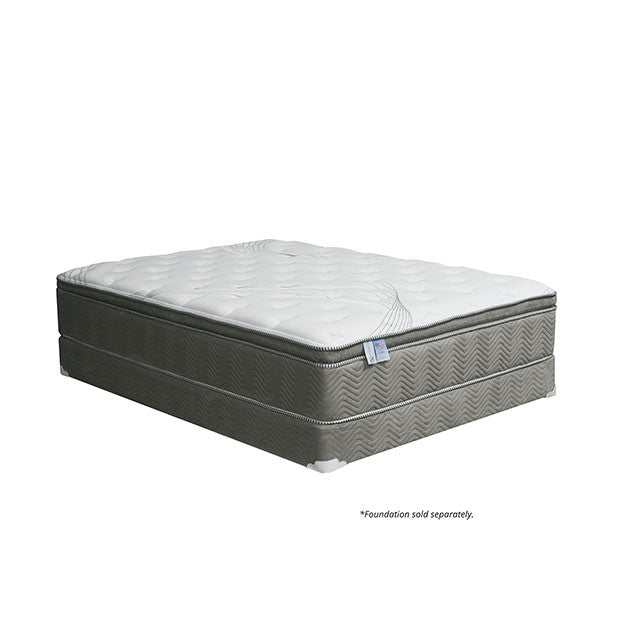 Stormin White/Gray 13" Euro Pillow Top Eastern King Mattress
