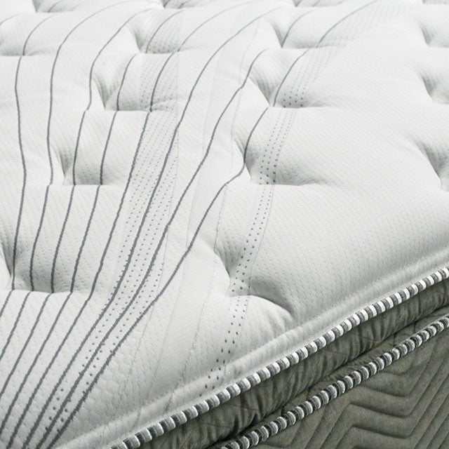 Stormin White/Gray 13" Euro Pillow Top Eastern King Mattress