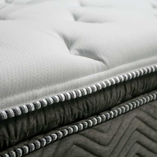 Stormin White/Gray 13" Euro Pillow Top Queen Mattress