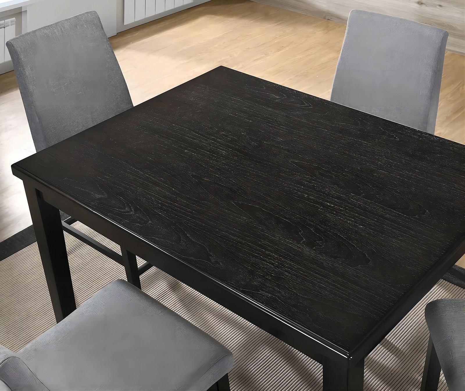 Strom Dark Walnut 5 Piece Counter Height Dining Set