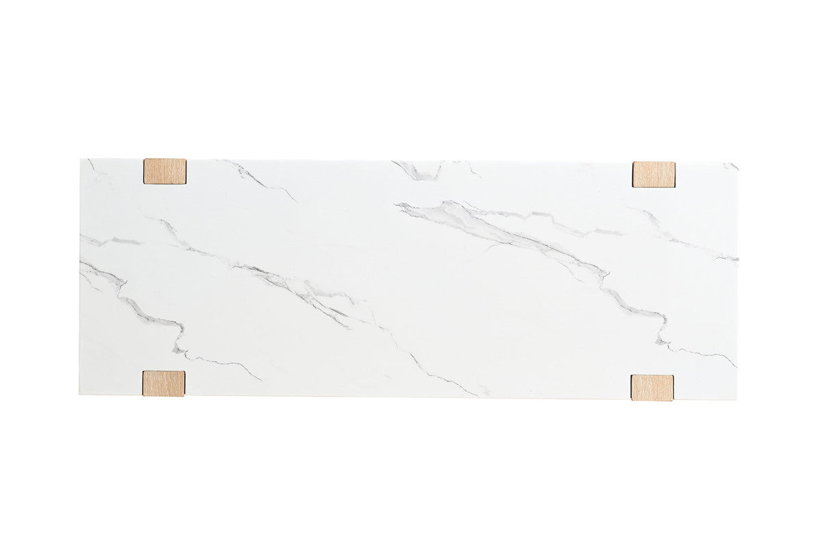 Sundbry White/Natural Sofa Table