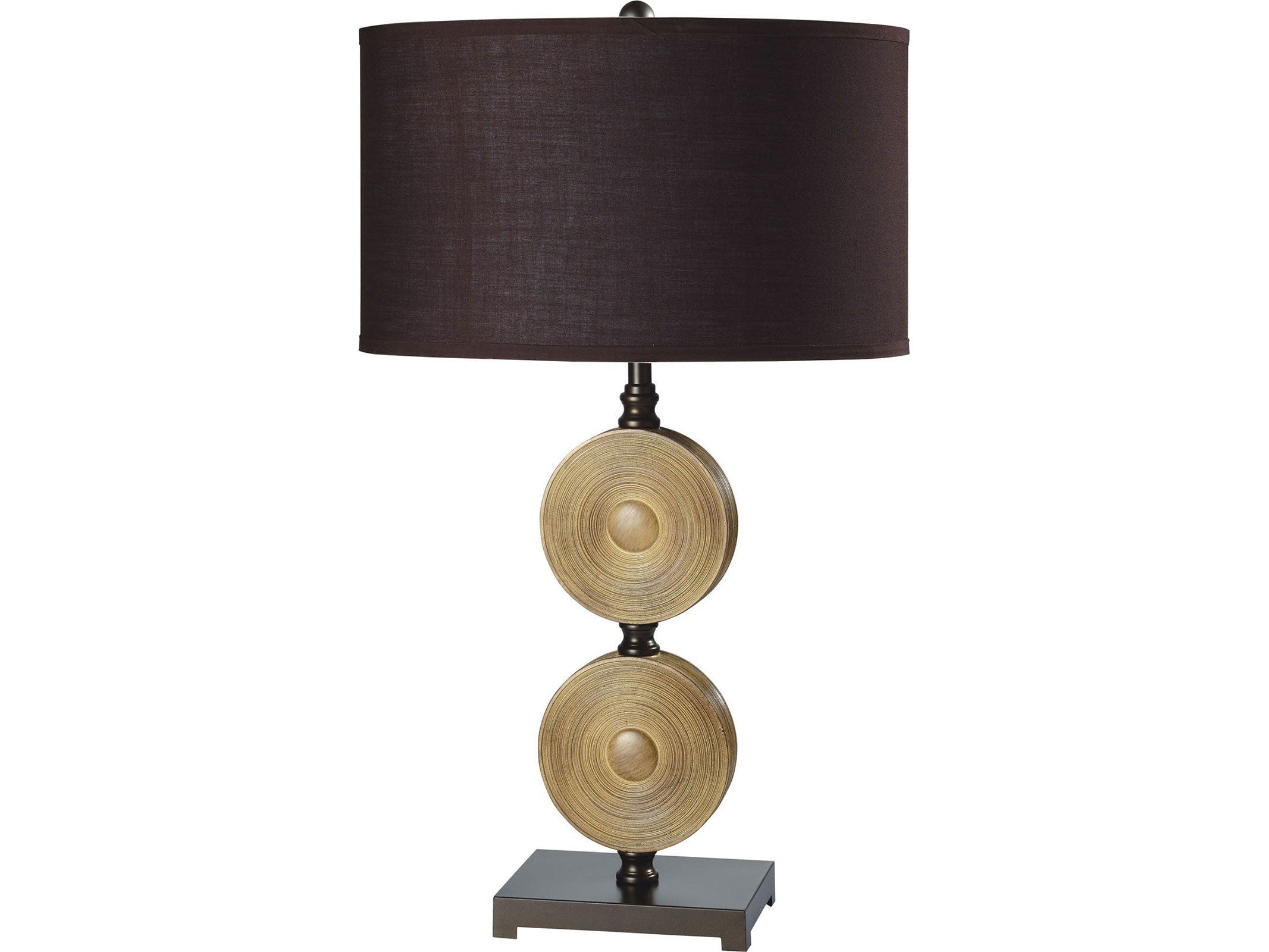 Suzy Light Caramel/Espresso Table Lamp (Set of 2)