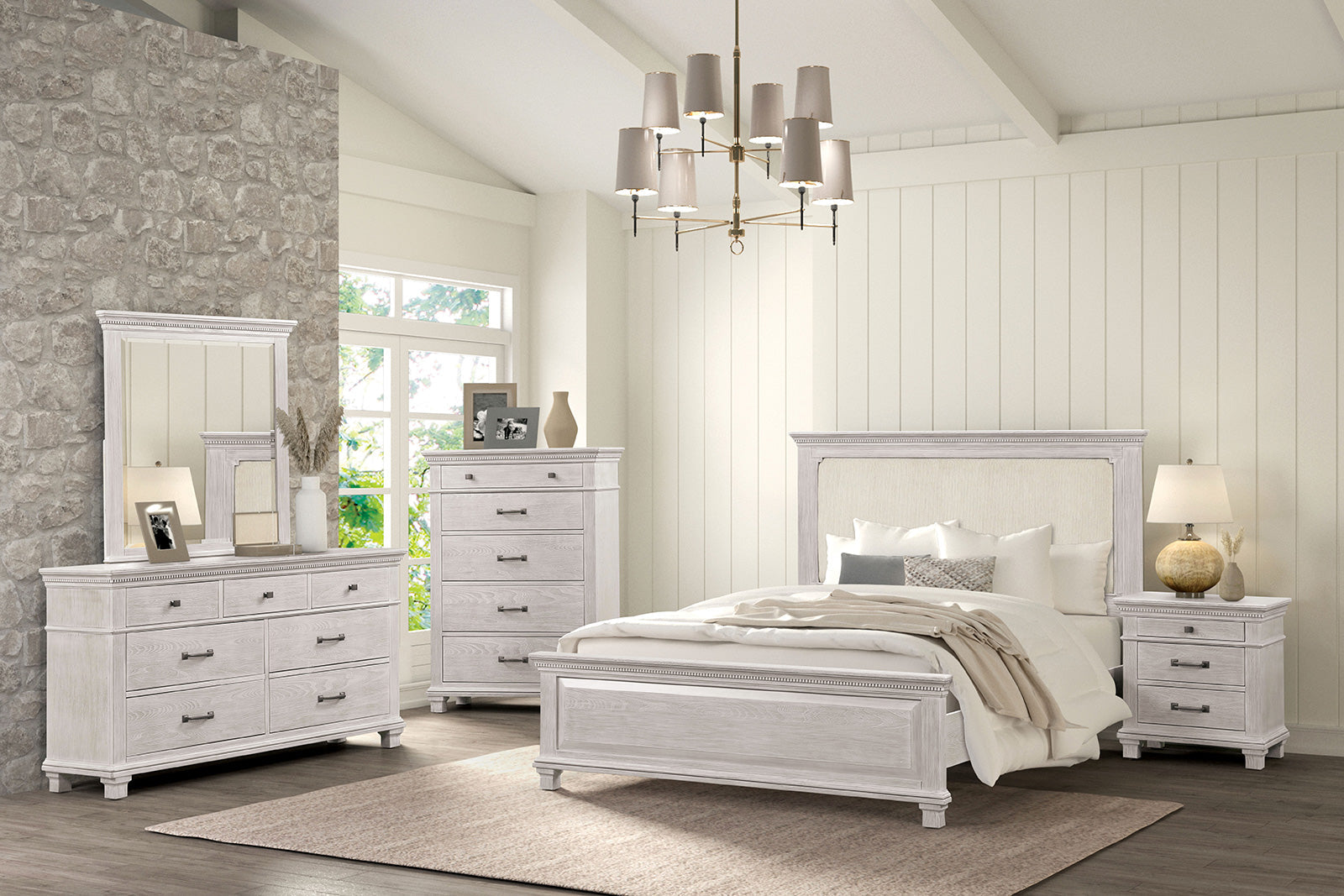 Swanley Weathered Gray Mirror