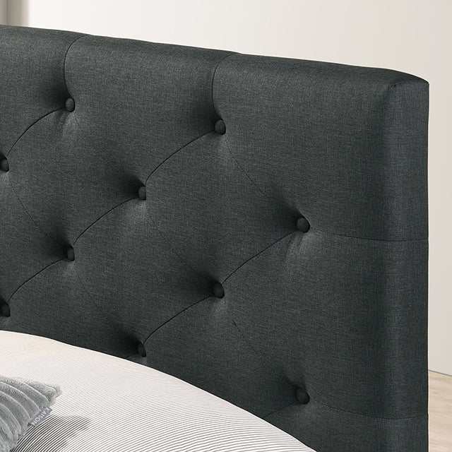 Sybella Dark Gray California King Bed