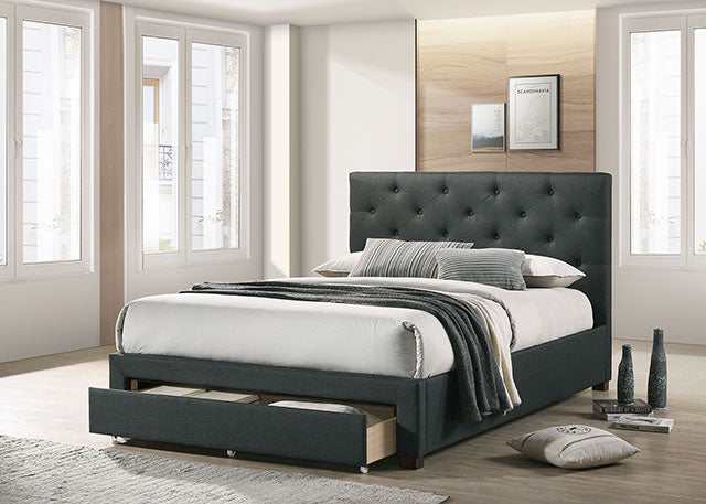 Sybella Dark Gray Queen Bed