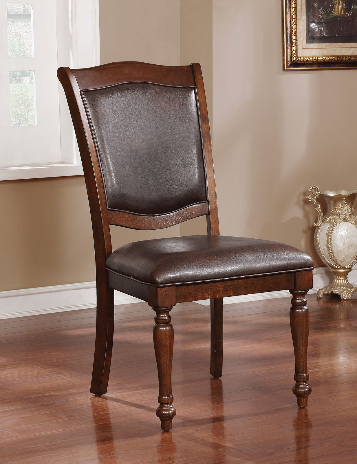 Sylvana Brown Cherry/Espresso 9 Pc. Dining Room Set