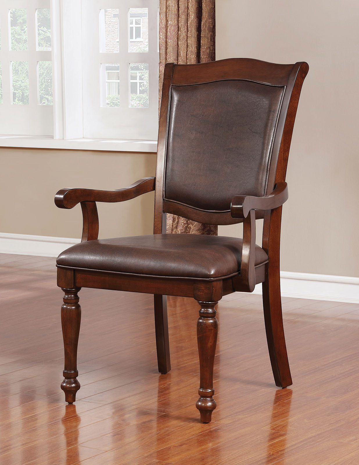 Sylvana Brown Cherry/Espresso 9 Pc. Dining Room Set
