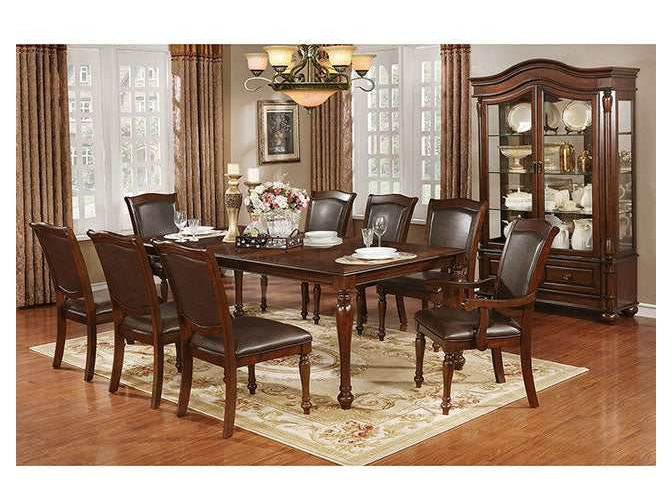 Sylvana Brown Cherry/Espresso Dining Table