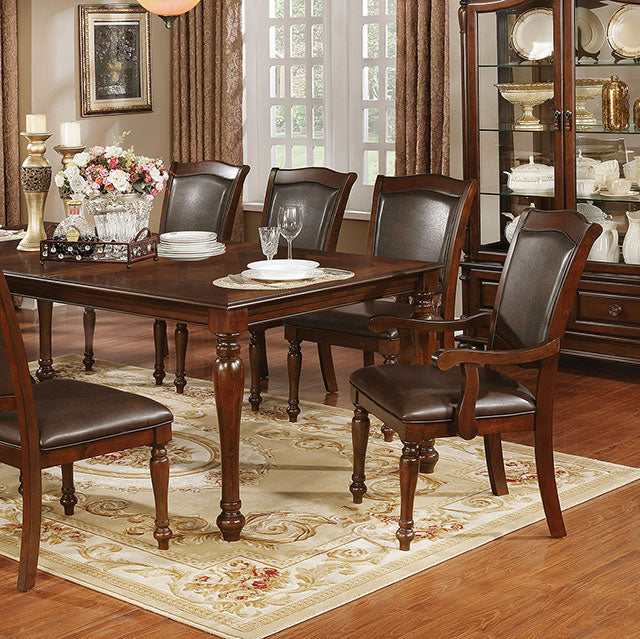 Sylvana Brown Cherry/Espresso Dining Table