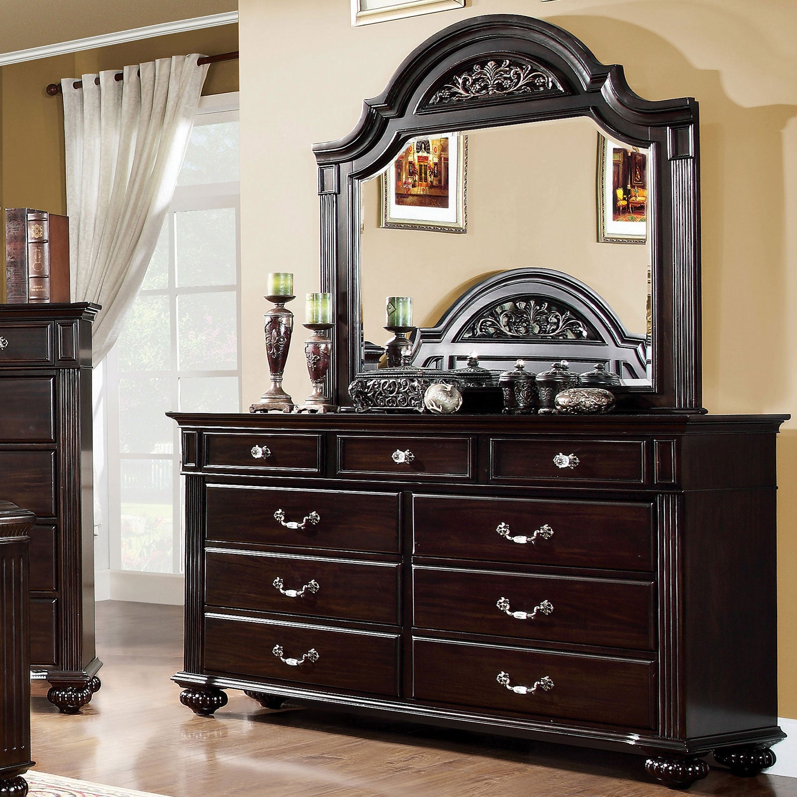 Syracuse Dark Walnut 4 Pc. Queen Bedroom Set