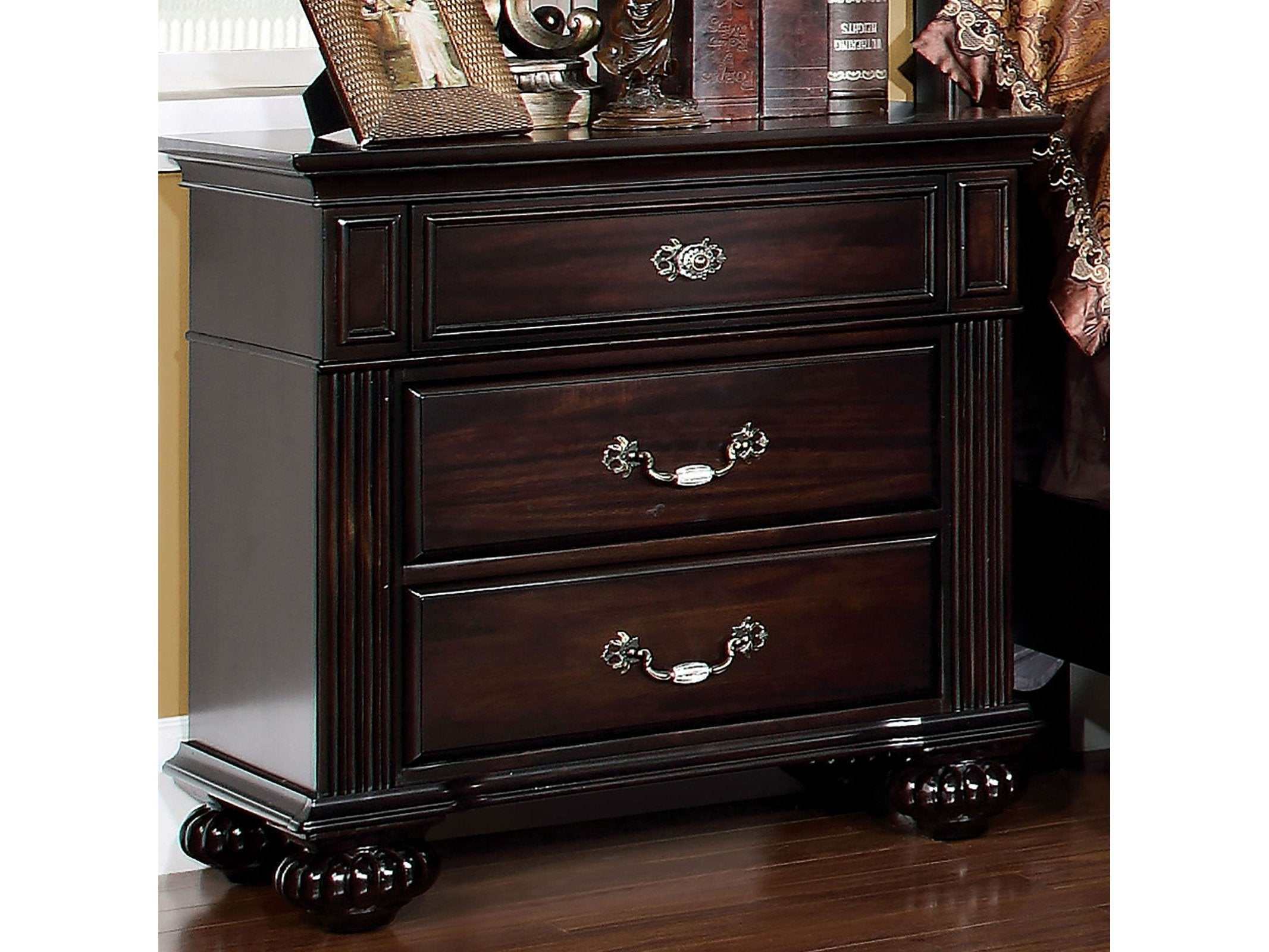 Syracuse Dark Walnut Nightstand