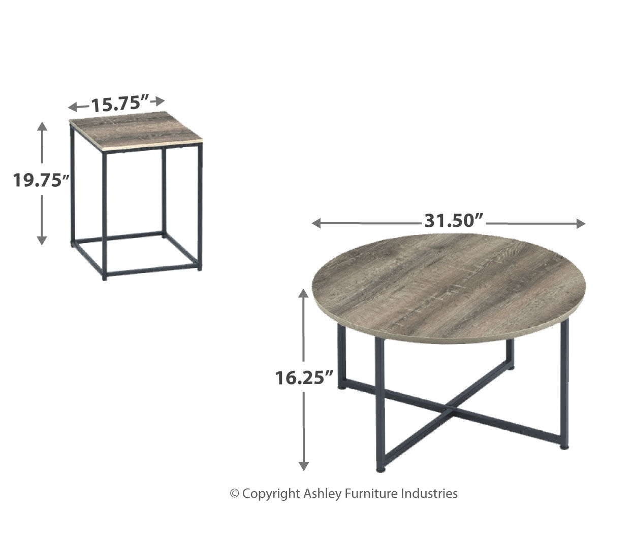 Wadeworth Occasional Table Set (3/CN)