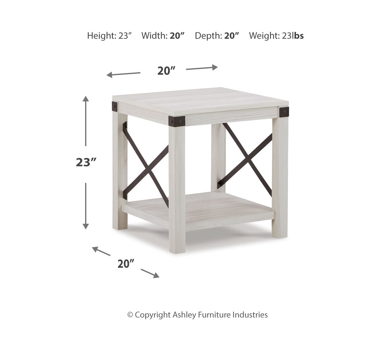 Bayflynn Square End Table