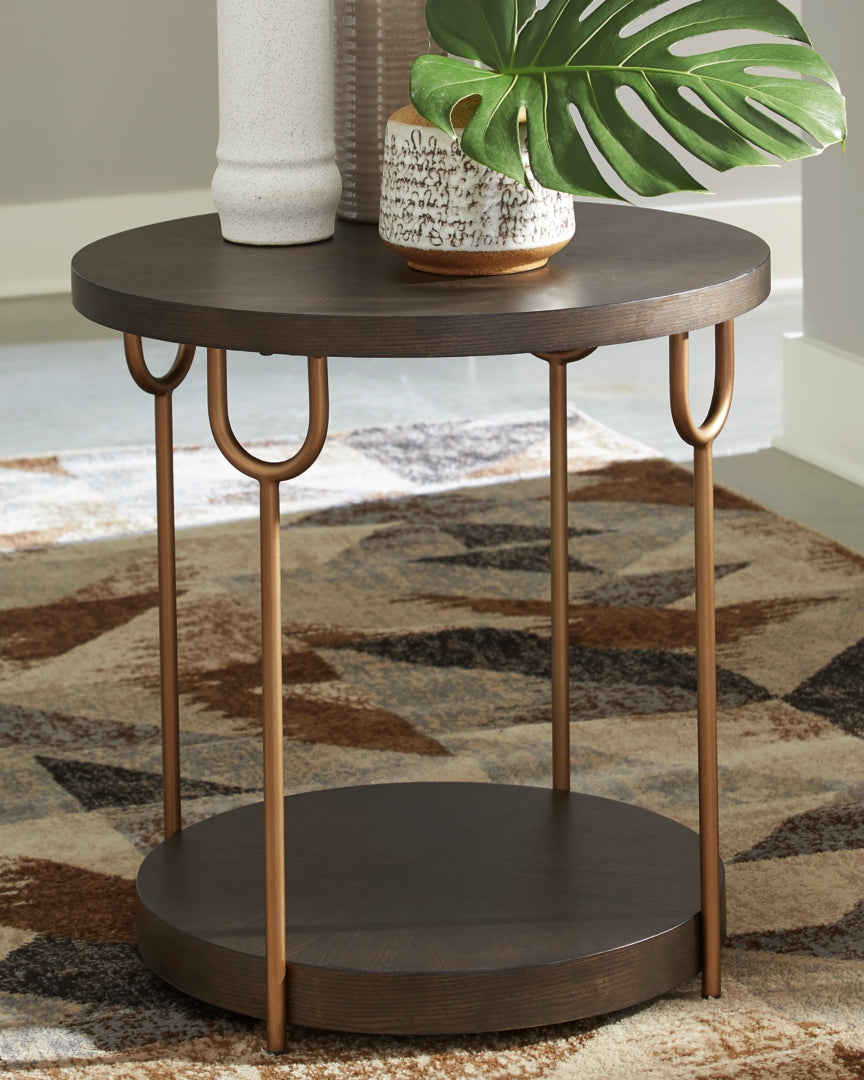 Brazburn Coffee Table with End Table