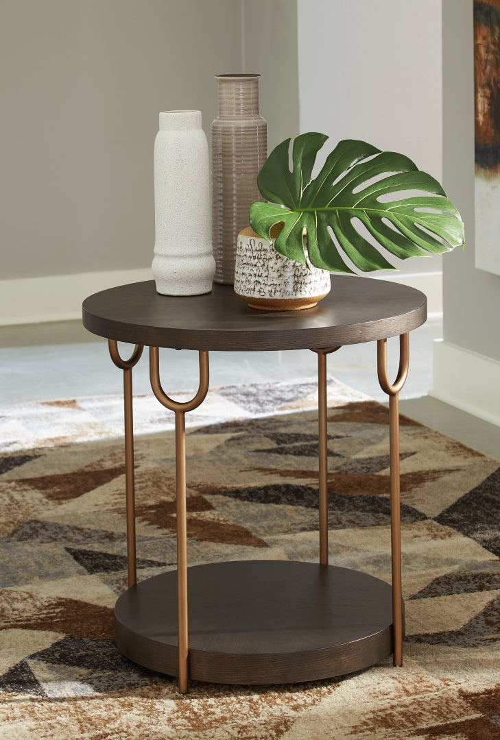 Brazburn Coffee Table with End Table