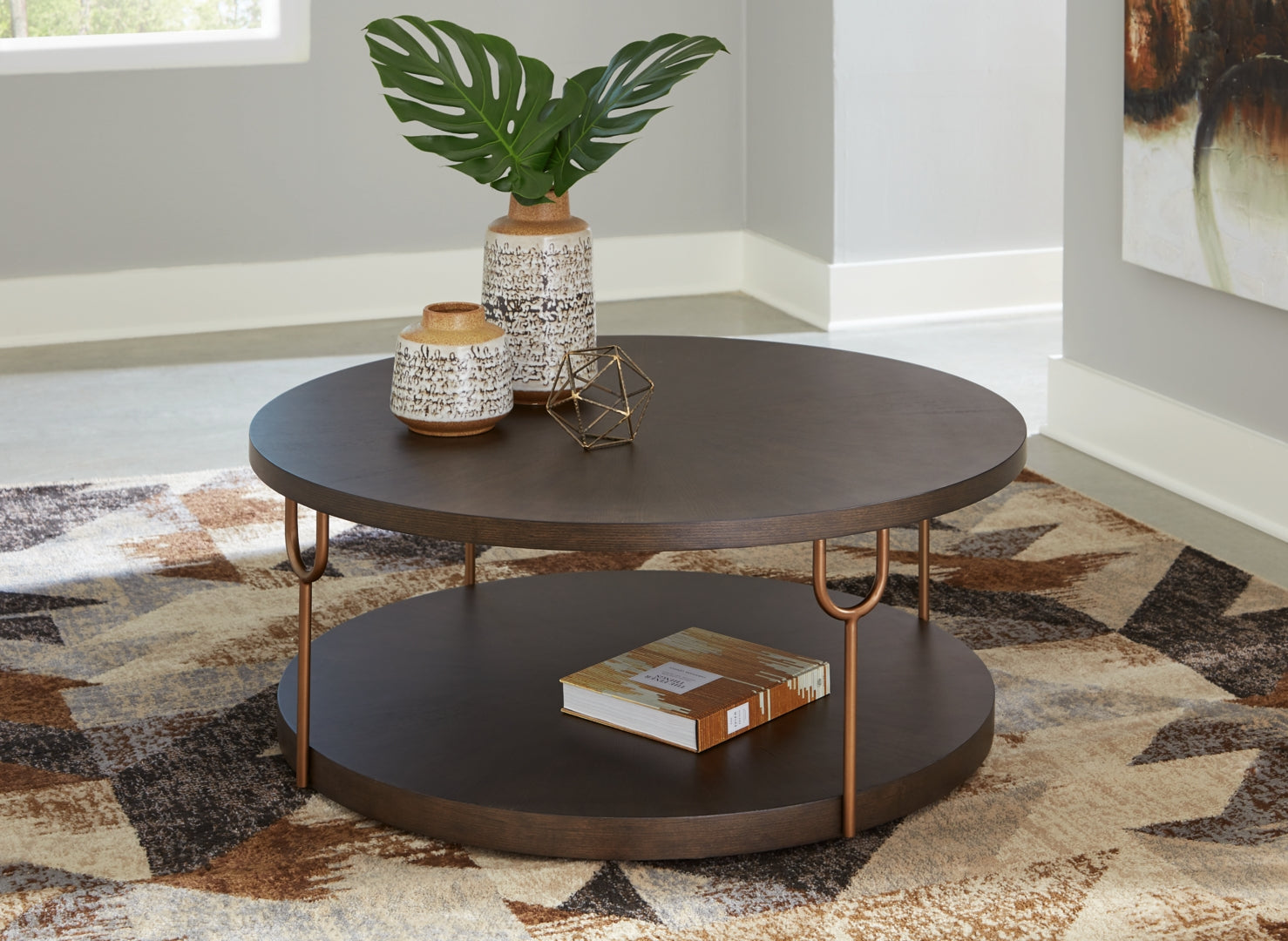 Brazburn Coffee Table with End Table