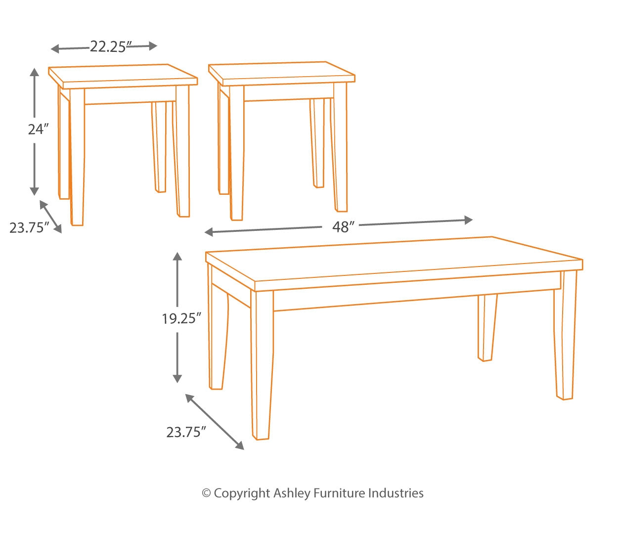 Maysville Occasional Table Set (3/CN)