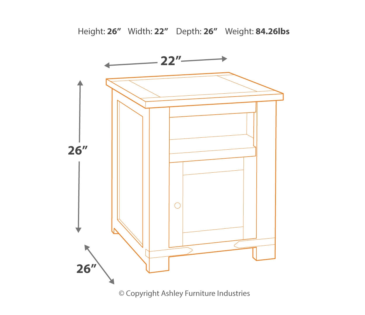 Budmore Coffee Table with End Tables