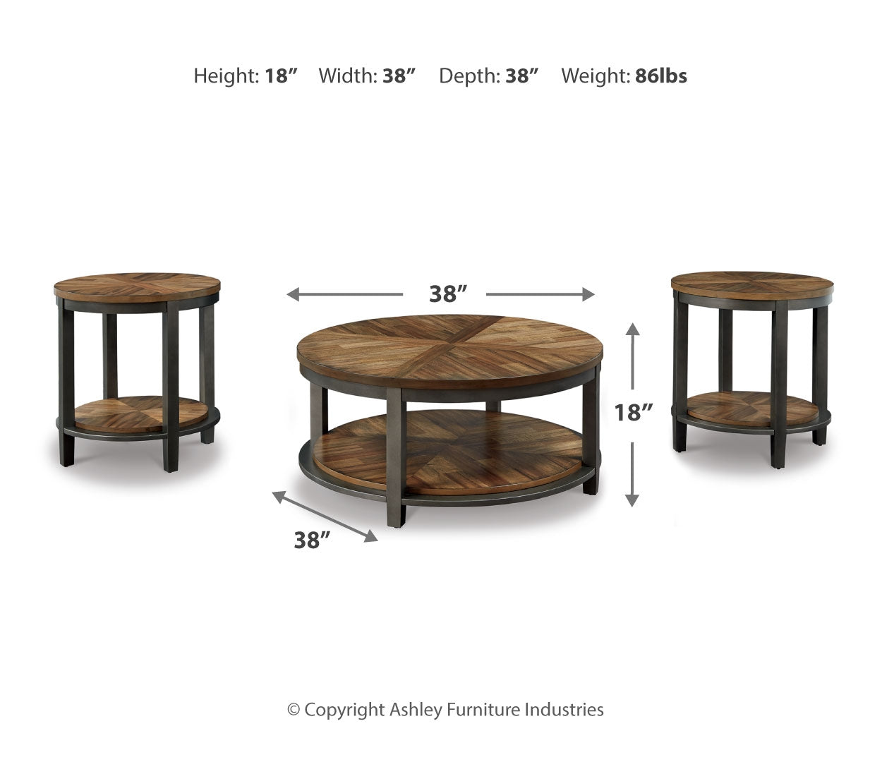 Roybeck Occasional Table Set (3/CN)