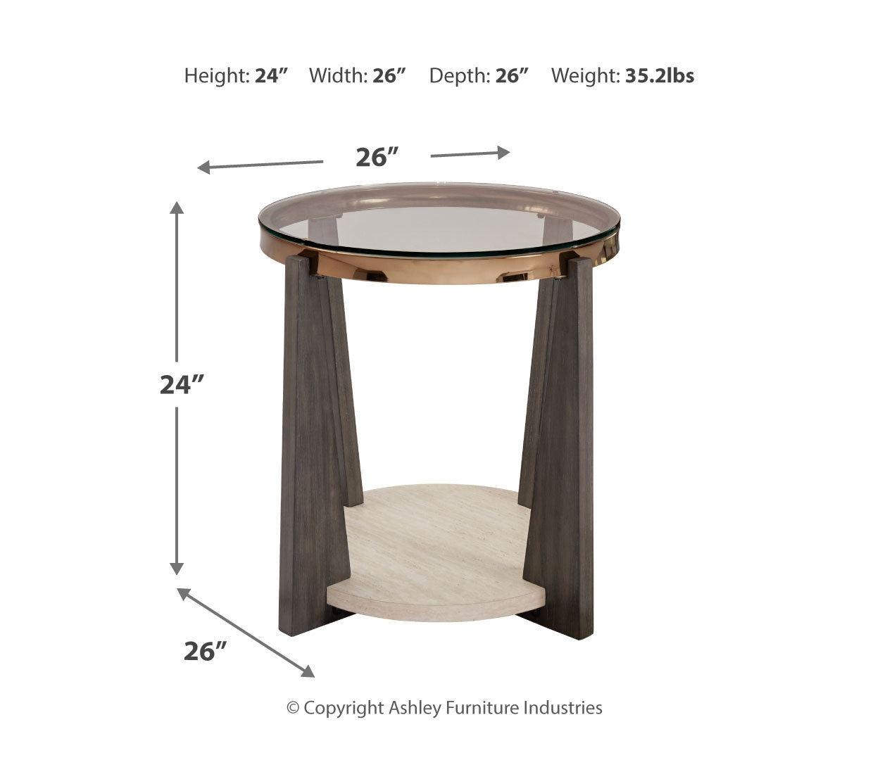 Frazwa Coffee Table with 2 End Tables