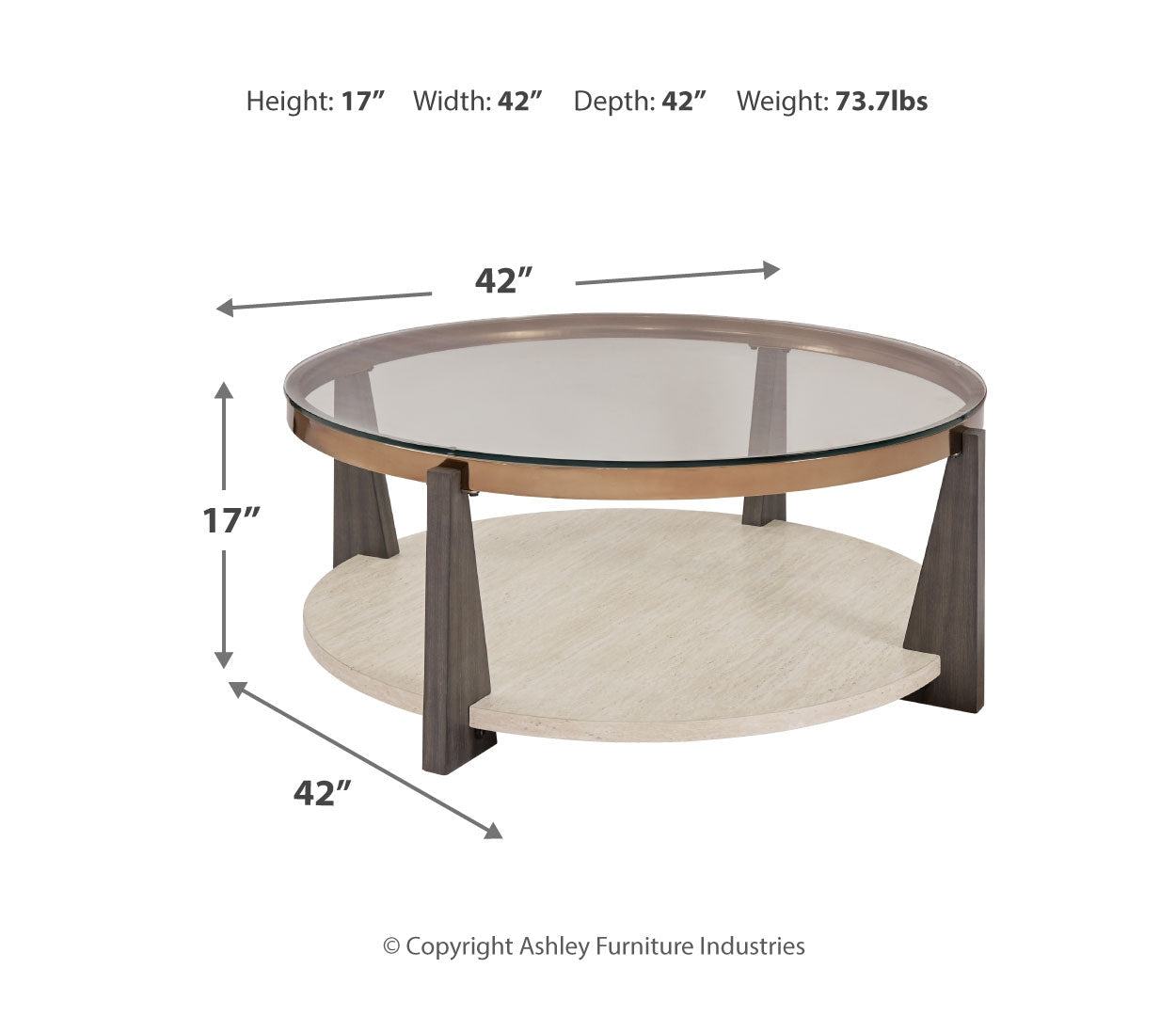 Frazwa Round Cocktail Table