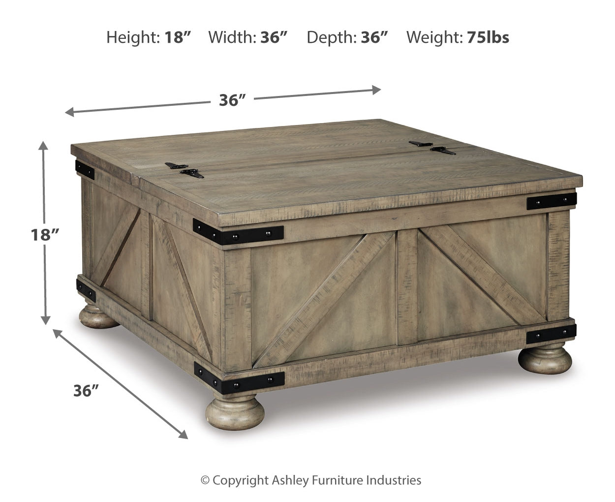 Aldwin Cocktail Table with Storage
