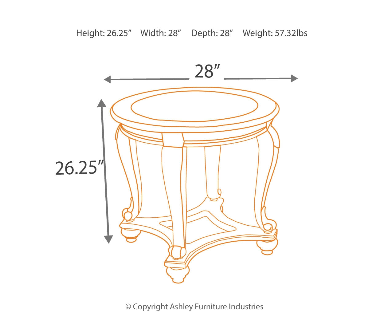 Norcastle Coffee Table with 2 End Tables