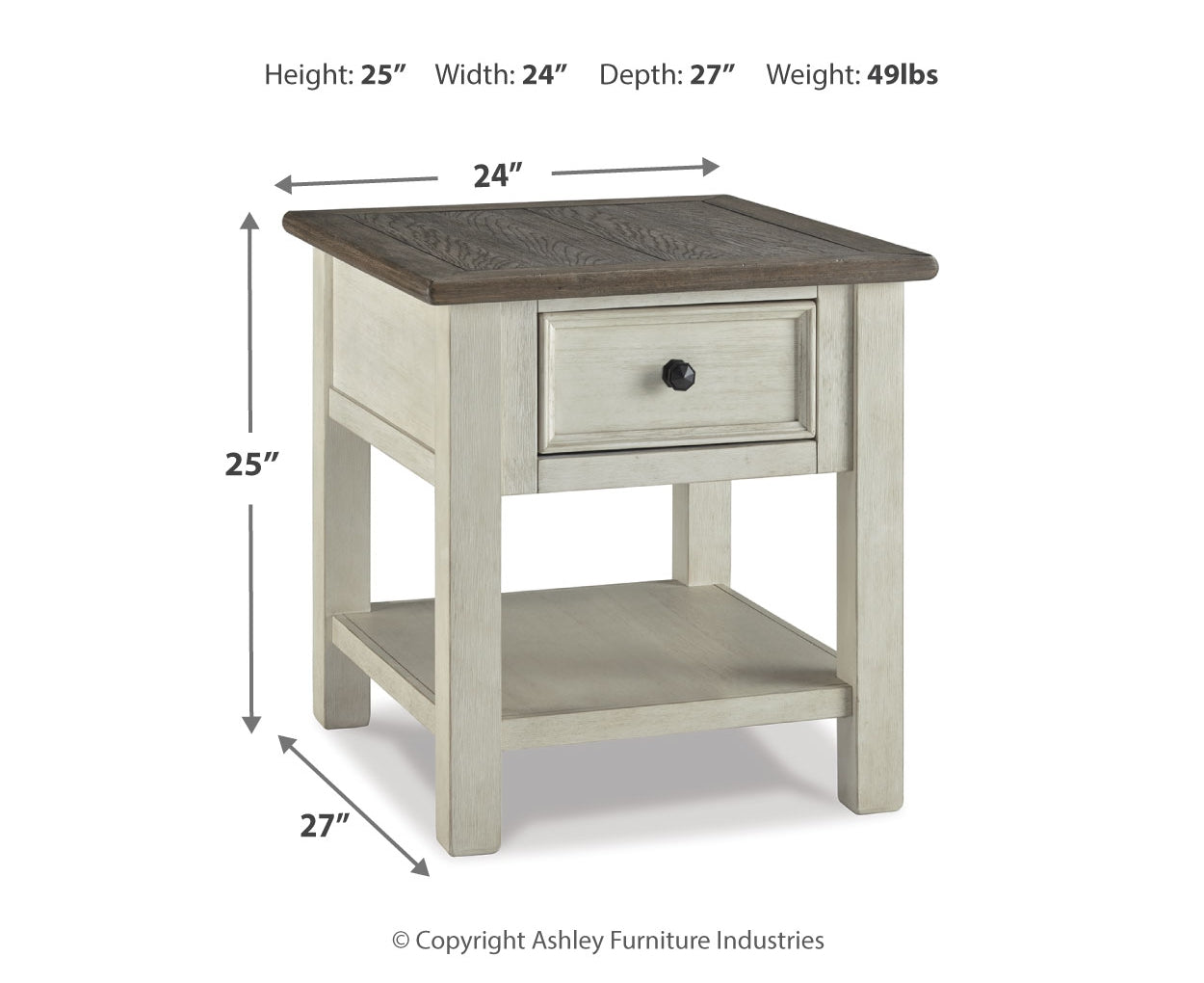 Bolanburg Rectangular End Table