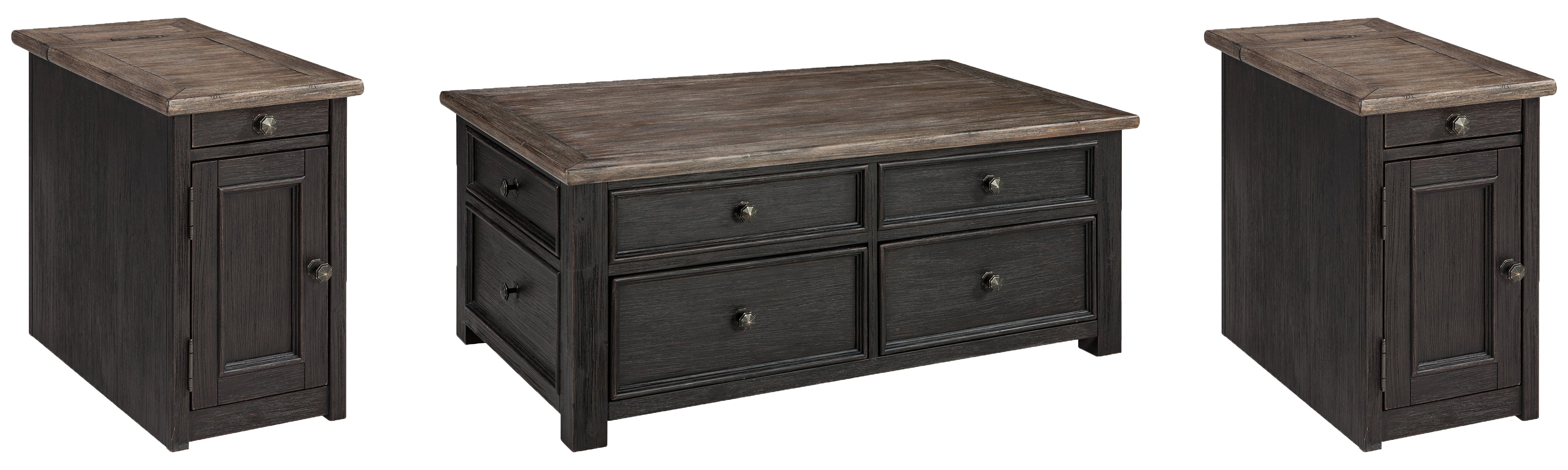 Tyler Creek Coffee Table with 2 End Tables