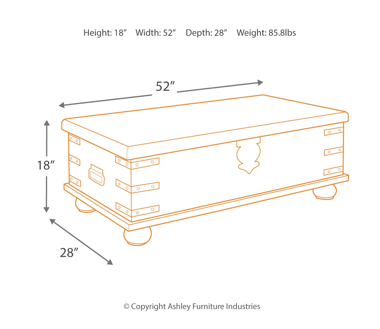 Carynhurst Coffee Table with 2 End Tables