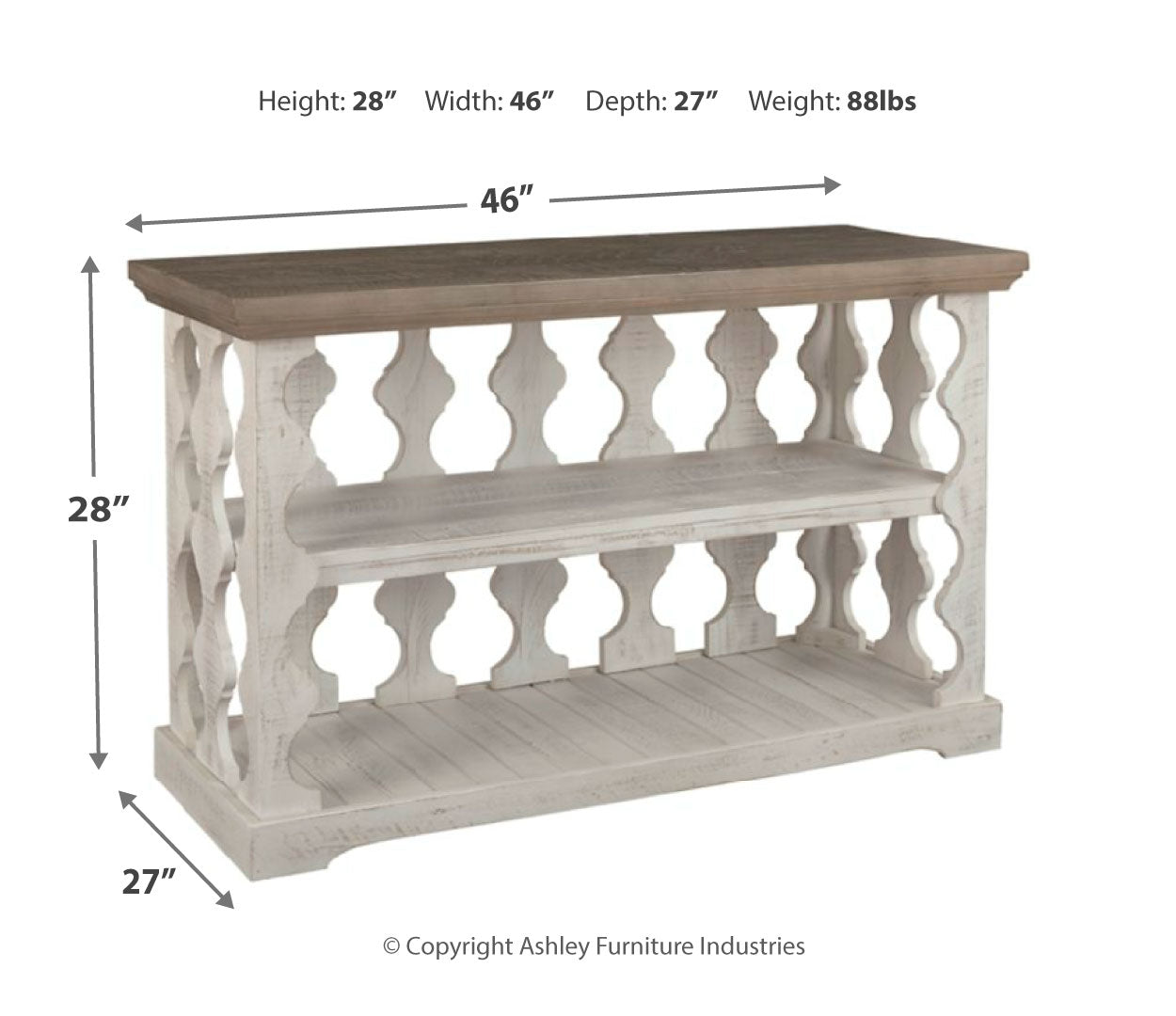 Havalance Console Sofa Table