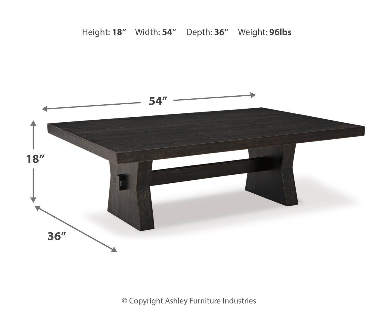 Galliden Coffee Table with 1 End Table