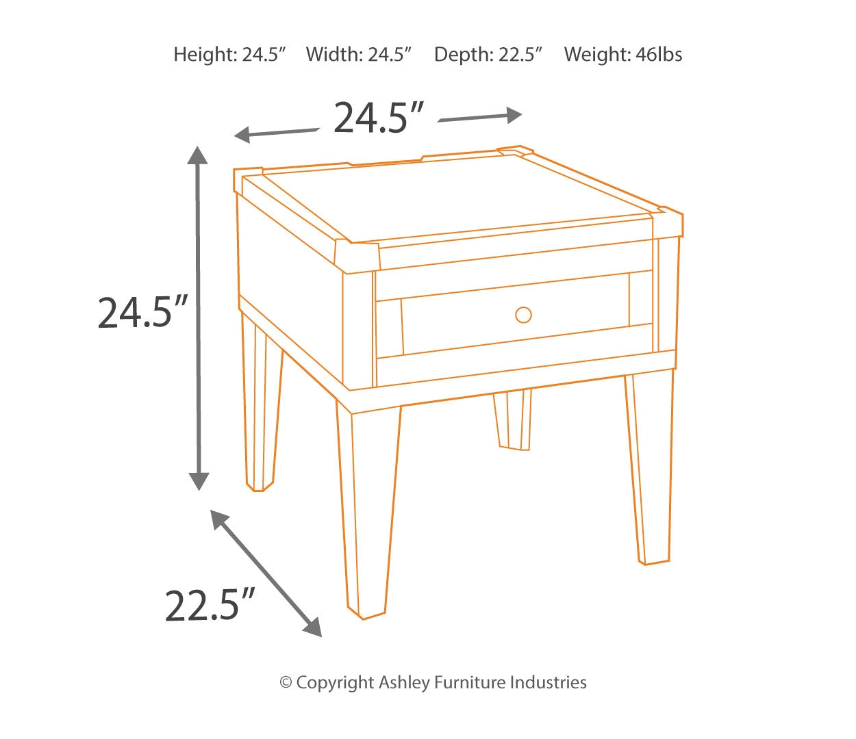 Todoe Coffee Table with 2 End Tables